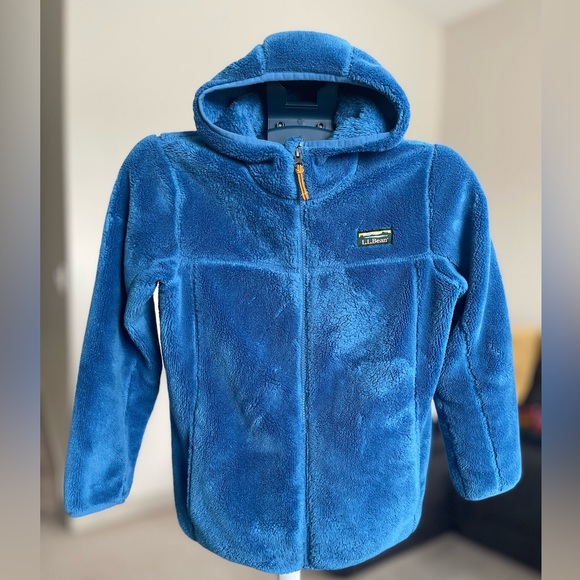 Blue LL Bean Fleece Sweater for BOYS, Size 14-16 in Excellent Used Condition. - Picture 2 of 6
